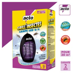 Acto Anti-Nuisibles | - grill'insectes lampe led u.v. 30 m² - votre alliée contre les insectes vola