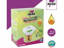 Acto Anti-Nuisibles | - Diffuseur électrique avec recharge liquide citronnelle,