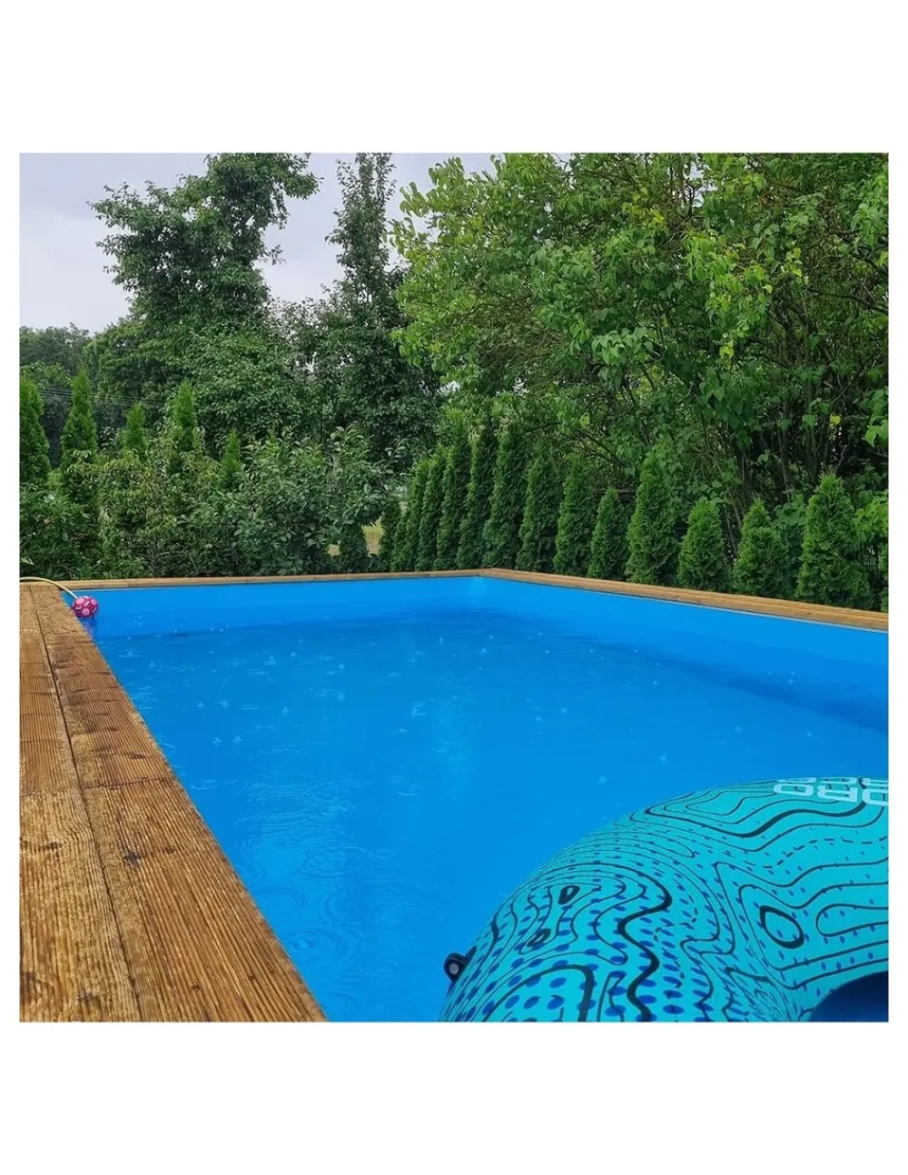 Altanka Piscines Et Spas | - Piscine en bois aqua 8,5x4,35 - h.1,45 m fixations à sceller - bas7309ospi+sza -