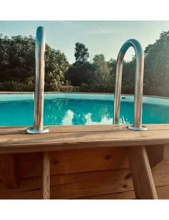 Altanka Piscines Et Spas | - Piscine en bois nemo 5,79x3,49 - h.1,45 m cadre en métal, sans dalle béton - bas7304ospu+sza -