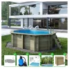 Altanka Piscines Et Spas | - Piscine en bois nemo 4,3x3 - h.1,18 m fixations à visser - bas7302ospl+sza -