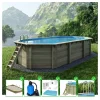 Altanka Piscines Et Spas | - Piscine en bois nemo 7,3x3,97 - h.1,45 m cadre en métal, sans dalle béton - bas7305ospu -