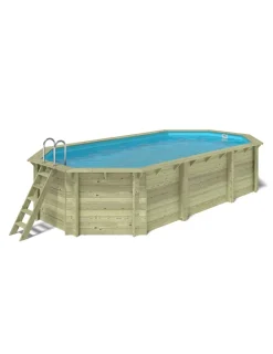 Altanka Piscines Et Spas | - Piscine en bois nemo 7,3x3,97 - h.1,45 m cadre en métal, sans dalle béton - bas7305ospu -