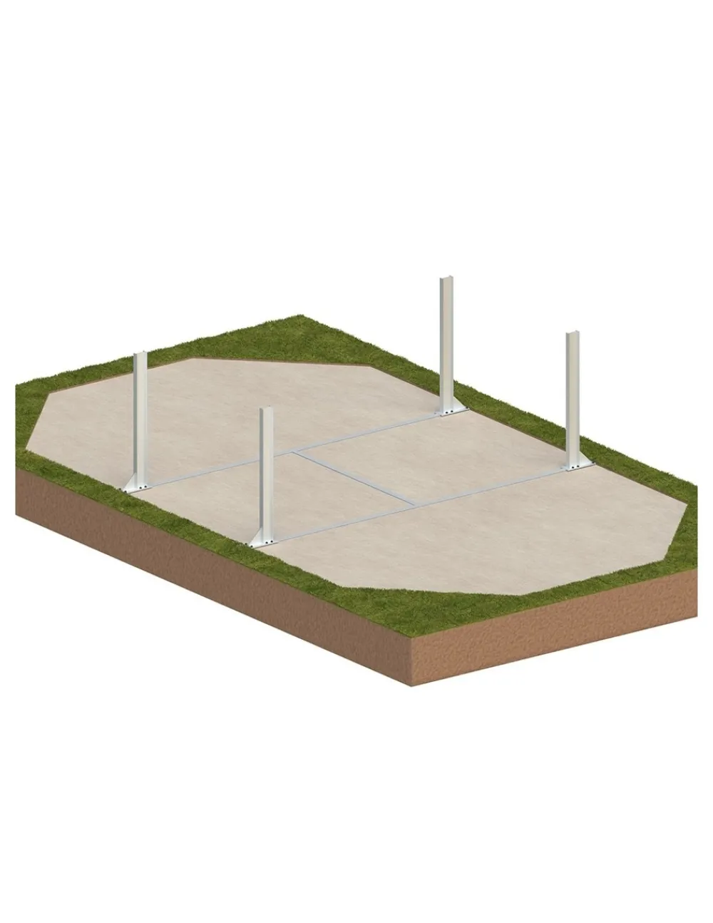 Altanka Piscines Et Spas | - Piscine en bois nemo 7,3x3,97 - h.1,45 m cadre en métal, sans dalle béton - bas7305ospu -