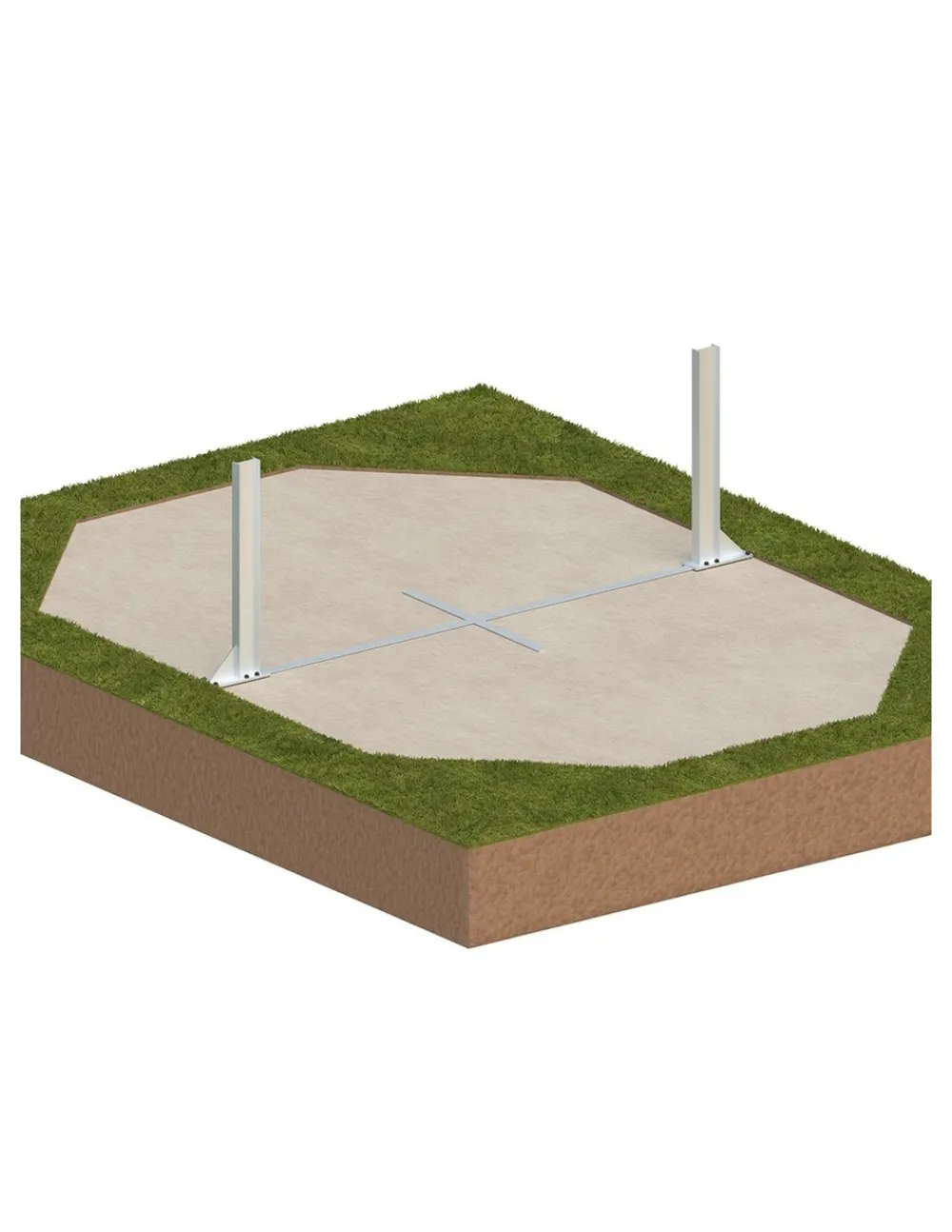 Altanka Piscines Et Spas | - Piscine en bois nemo 4,3x3 - h.1,18 m cadre en métal, sans dalle béton - bas7302ospu+sza -
