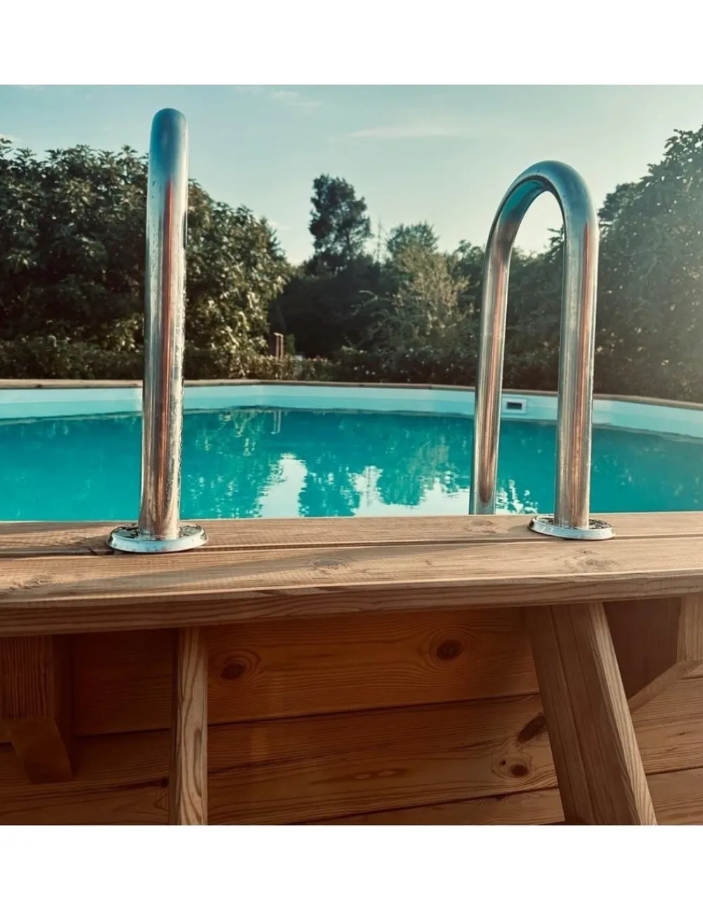 Altanka Piscines Et Spas | - Piscine en bois nemo 5,79x3,49 - h.1,45 m fixations à sceller - bas7304ospi -