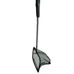 Animallparadise - Epuisette filet noir, maille moyenne, 10 cm x 8.5 x 32 cm, aquarium New