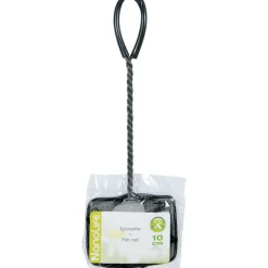 Animallparadise - Epuisette filet noir, maille moyenne, 10 cm x 8.5 x 32 cm, aquarium New
