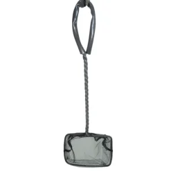 Animallparadise - Epuisette filet noir, maille moyenne, 10 cm x 8.5 x 32 cm, aquarium New