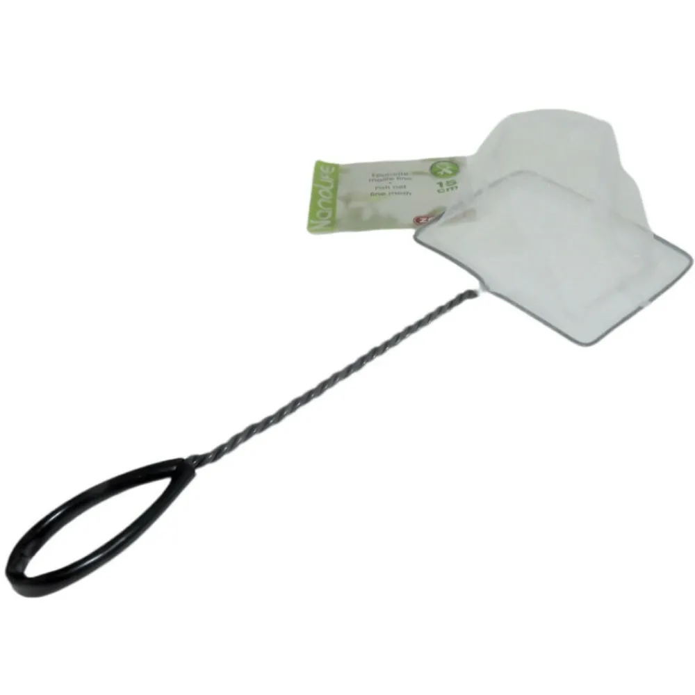 Animallparadise Hygiène Et Soins | - Epuisette filet blanc, maille fine, 15 cm x 13 x 40 cm, aquarium