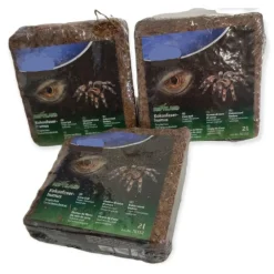 Animallparadise - 2 litres x3 de fibres de noix de coco compressé reptiles et amphibiens. Clearance