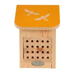 Animallparadise - Maison à abeilles, avec toit coloré avec silhouette abeilles. Sale