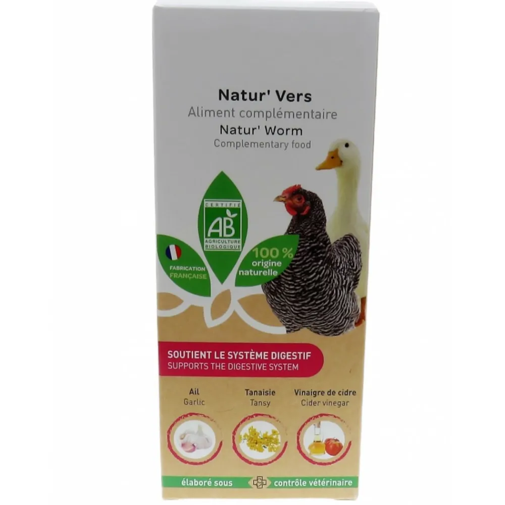 Animallparadise Alimentation | - Natur' vers, contre les vers pour poules et canards 250 ml