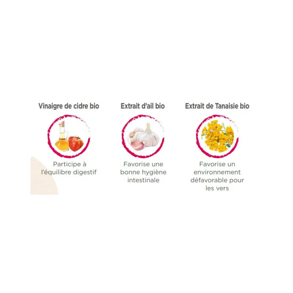 Animallparadise Alimentation | - Natur' vers, contre les vers pour poules et canards 250 ml