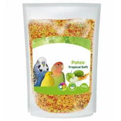 Animallparadise Alimentation | - Pâtée soft tropical 700 g aliment complémentaire pour oiseaux.