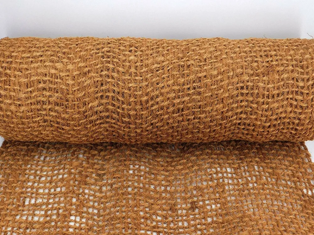 Aquagart Bassins Et Fontaines | - 110 m filet anti-érosion en fibre de coco 1 m de large, film pour bassin de jardin, toile en fibre de noix de coco 750 g