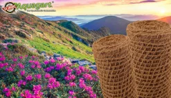 Aquagart Bassins Et Fontaines | - 100 m filet anti-érosion, 1 m de large, liner pour bassin de jardin, natte en fibre de coco 450 g