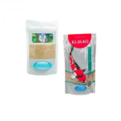Aquaris - Set avec nourriture pour carpes koï health et produits d’entretien naturels Online