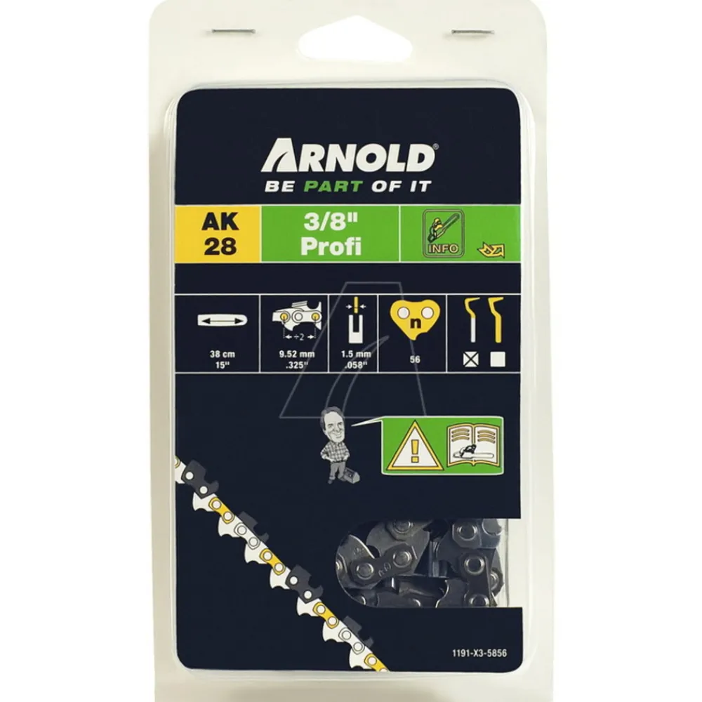 Arnold - Chaîne de tronçonneuse 3/8", 1,5 mm - 56 maillons d’entraineurs Online