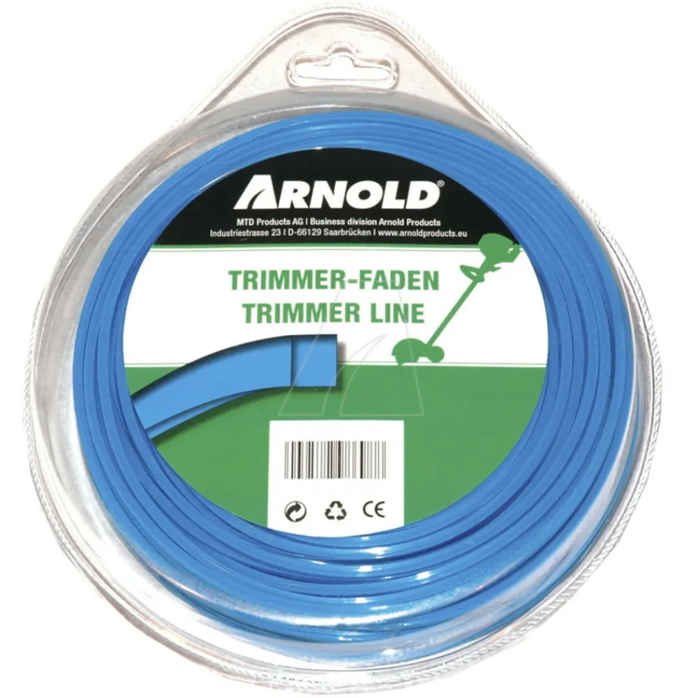 Arnold Coupe-Bordures Et Débroussailleuses | - Fil de coupe-bordure carré en nylon 2,4 mm × 36 m