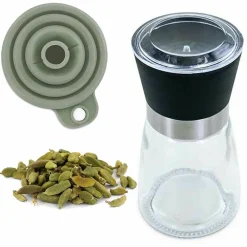Aromandise - Moulin à épices, entonnoir et cardamome verte bio Discount