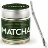 Aromandise Épicerie Gourmande | - Thé matcha de cérémonie premium 30 g + paille inox avec filtre