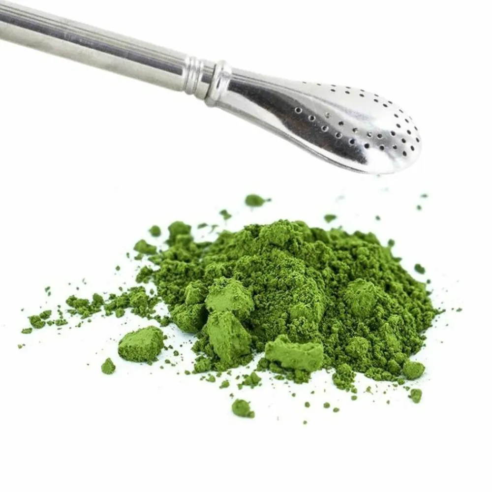 Aromandise - Thé vert matcha instantané en sticks + paille inox avec filtre