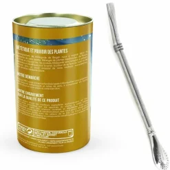 Aromandise - Tisane bonne étoile + paille inox avec filtre Hot
