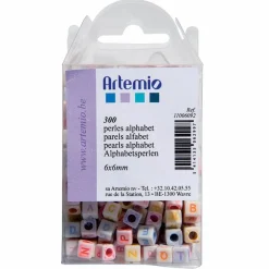 Artemio - 300 perles alphabet 6 mm Discount