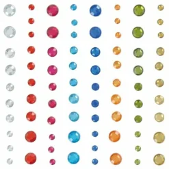 Artemio Bijoux Et Perles | - 480 perles autocollantes diamants multicolores