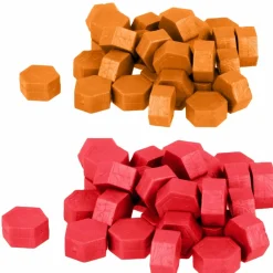 Artemio Librairie Et Papeterie | - Perles de cire hexagonales - rouge + orange
