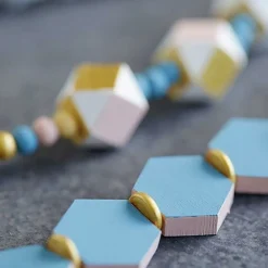 Artemio - 15 perles en bois hexagonales 20 x 5 mm