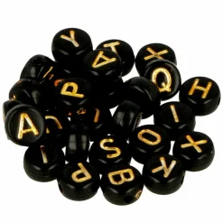 Artemio - 300 perles noires alphabet Best