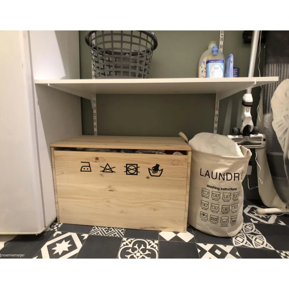 Astigarraga Décoration Créative | - Coffre de rangement en pin brut 135 litres