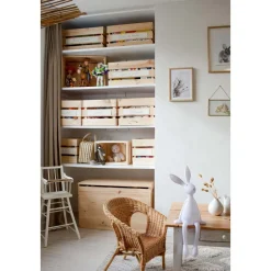Astigarraga Décoration Créative | - Coffre de rangement en pin brut 135 litres