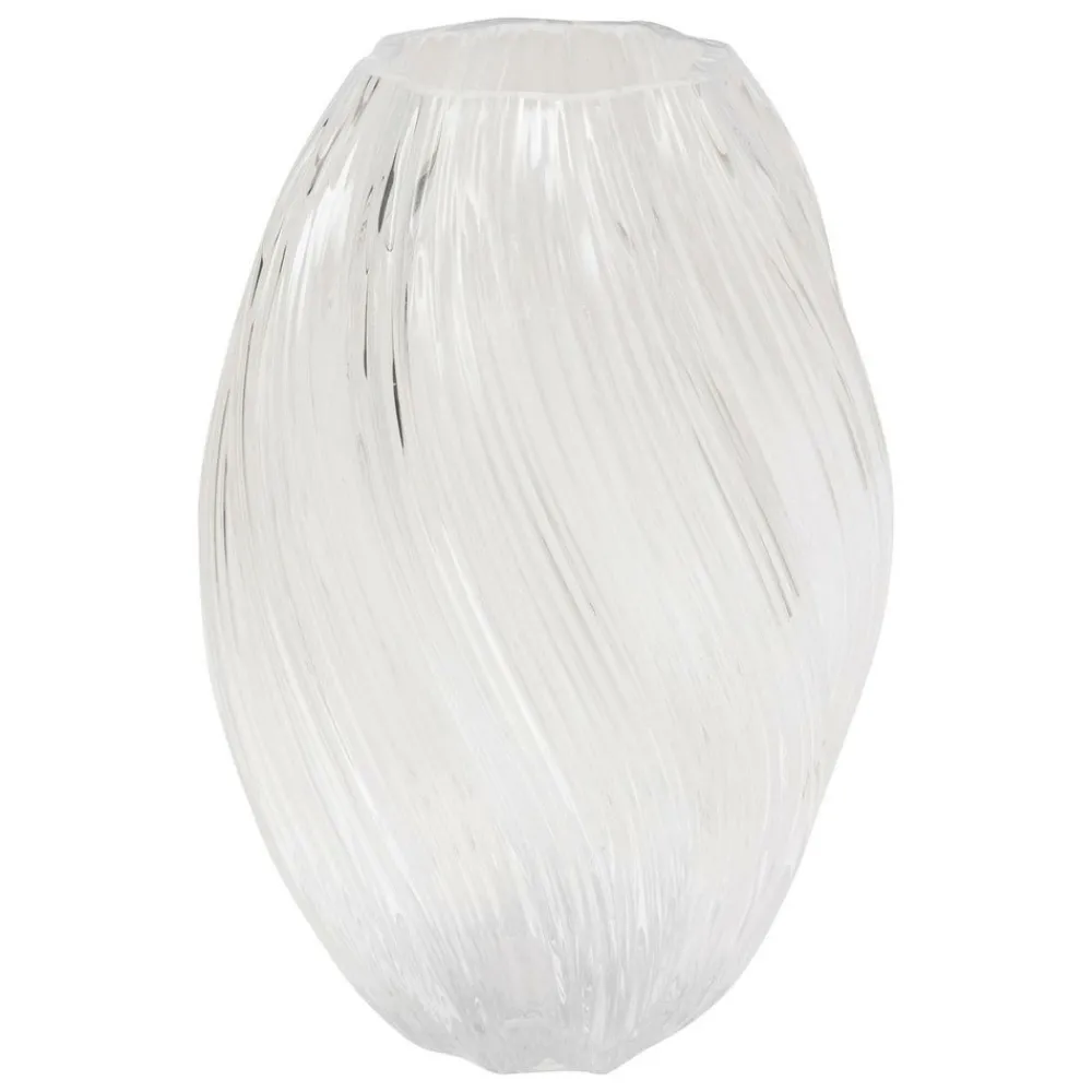 Atmosphera Createur D'interieur - Vase "valma" transparent h27cm Clearance