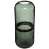 Atmosphera Createur D'interieur - Vase bouteille "line" - verre fumé h25 cm Discount