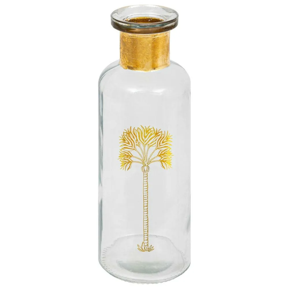 Atmosphera Createur D'interieur - Vase bouteille "tropical boudoir" h22cm transparent Outlet