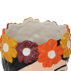 Atmosphera Createur D'interieur Vases Et Coupes | - Vase tête de femme "yuca" céramique h18,2cm