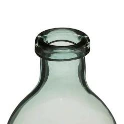 Atmosphera Createur D'interieur Vases Et Coupes | - Vase bouteille "house" - verre - gris - h29 cm