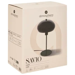 Atmosphera Createur D'interieur Objets De Décoration | - Lampe champignon à poser "savio" noir h38cm
