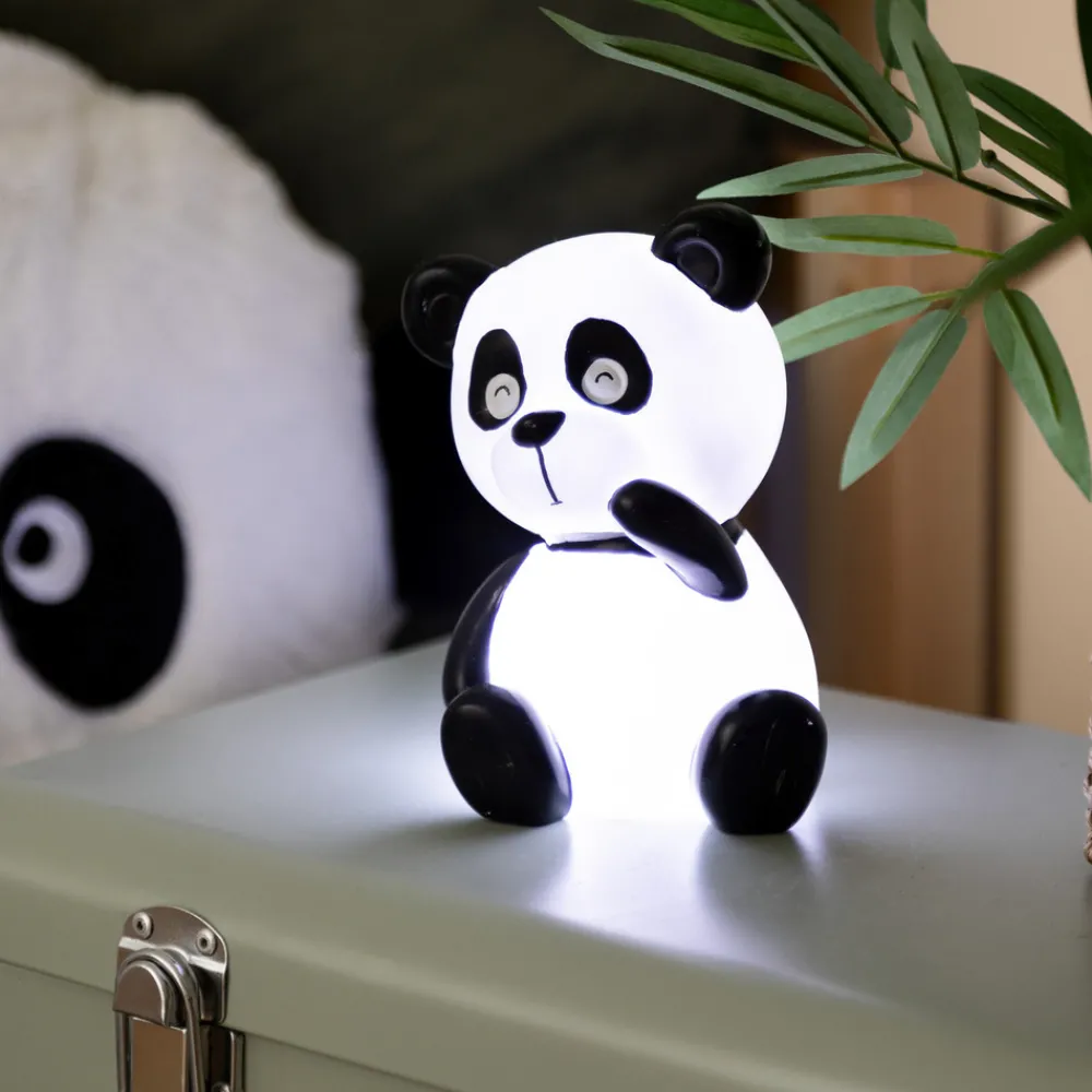 Atmosphera Createur D'interieur - Veilleuse enfant à pile panda "andy" blanc h13,5cm Hot
