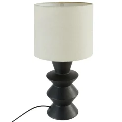Atmosphera Createur D'interieur Objets De Décoration | - Lampe à poser "yulia" noir h40cm