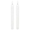 Atmosphera Createur D'interieur - Lot de 2 bougies batons "twist aloe" blanc 115g Best