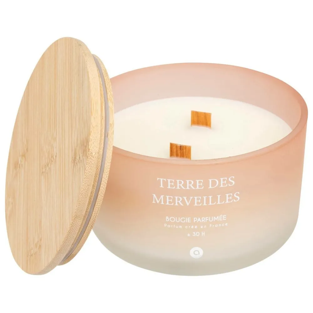 Atmosphera Createur D'interieur Bougies, Senteurs Et Bien-Être | - Bougie parfumée "terre des merveilles" pétales de musc 420g