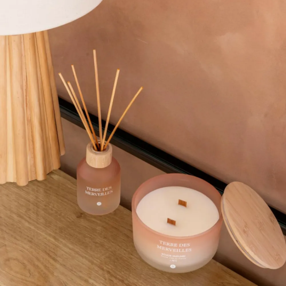 Atmosphera Createur D'interieur Bougies, Senteurs Et Bien-Être | - Bougie parfumée "terre des merveilles" pétales de musc 420g