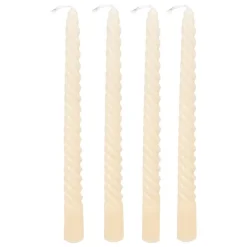 Atmosphera Createur D'interieur Bougies, Senteurs Et Bien-Être | - 4 bougie-bâtons "twist many" ivoire 180g