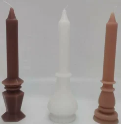 Atmosphera Createur D'interieur - Coffret 3 bougies little cottage blanc et rose h19cm Hot