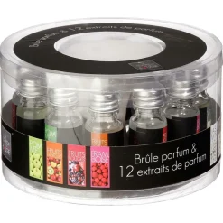 Atmosphera Createur D'interieur Bougies, Senteurs Et Bien-Être | - Brûle - parfum et lot de 12 huiles - 10ml