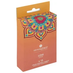 Atmosphera Createur D'interieur Bougies, Senteurs Et Bien-Être | - Lot de 15 cônes d'encens avec support "taly" - lotus rose